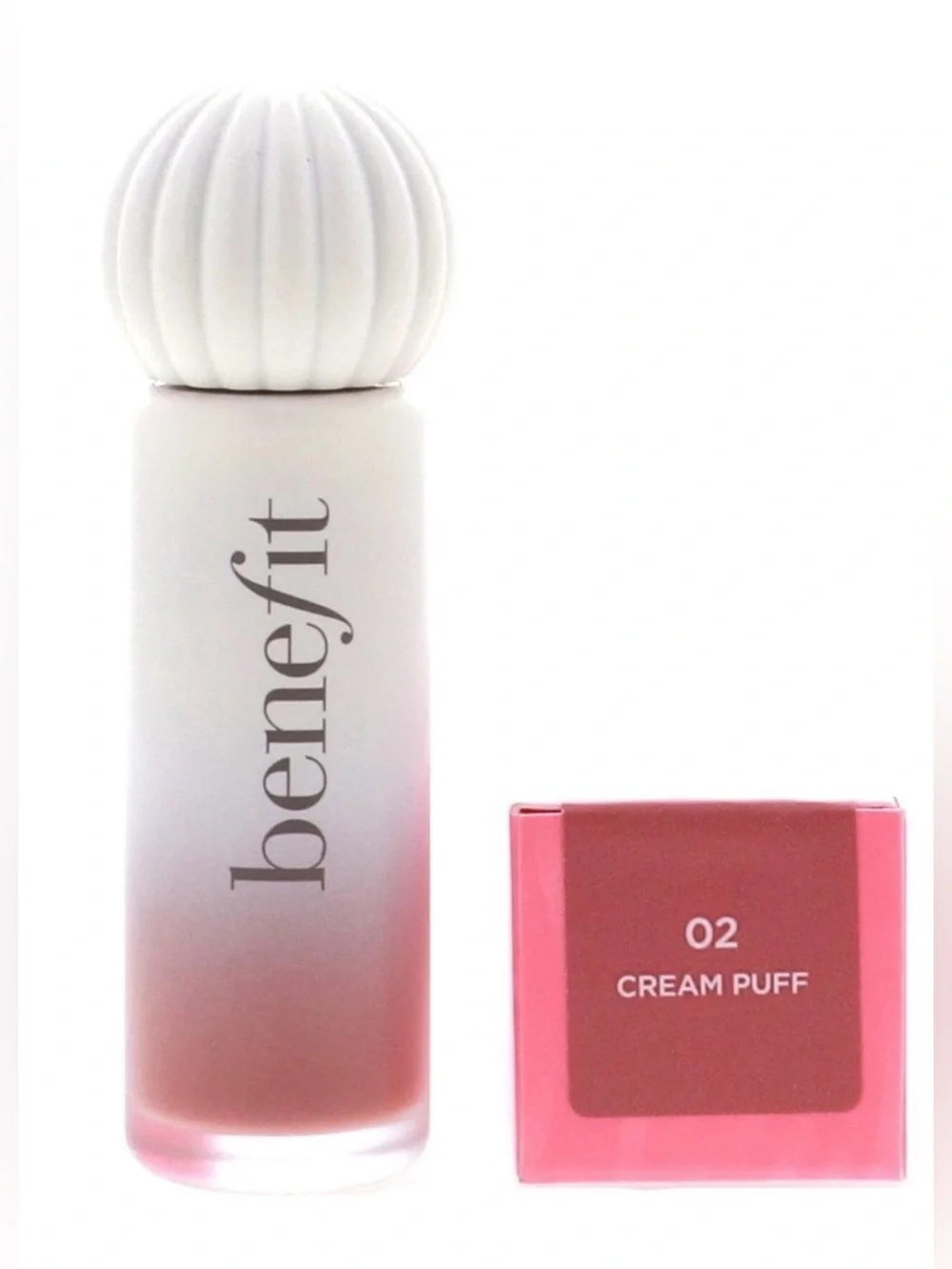 Benefit Cosmetics Plushtint Moisturizing Matte Lip Tint #02 Cream Puff 0.2 fl oz